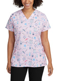 Print - Women's 3-Pocket V-Neck Top