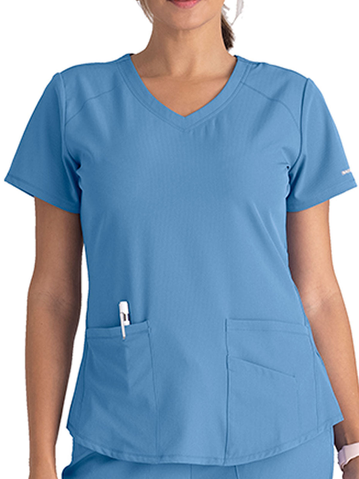 Women's Reliance Scrub Top - Skechers Collection / Color - Pewter