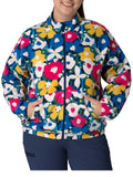 Zoe+Chloe - Women's Boxy Fit Printed Fleece Jacket