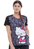 Tooniform - Women's Hello Kitty Kisses V-Neck Print Top